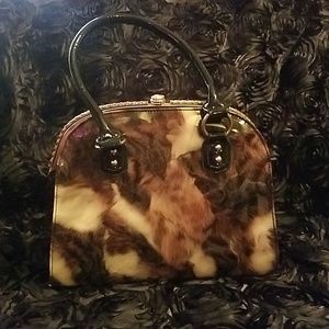 Patent leather handbag